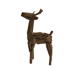 Figur Hirsch Holz 1